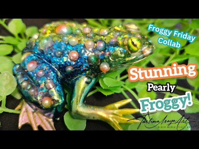 My FIRST Resin Frog!  Stunning DIY with Glitter, Pearls & Mold Magic | Tutorial for Beginner