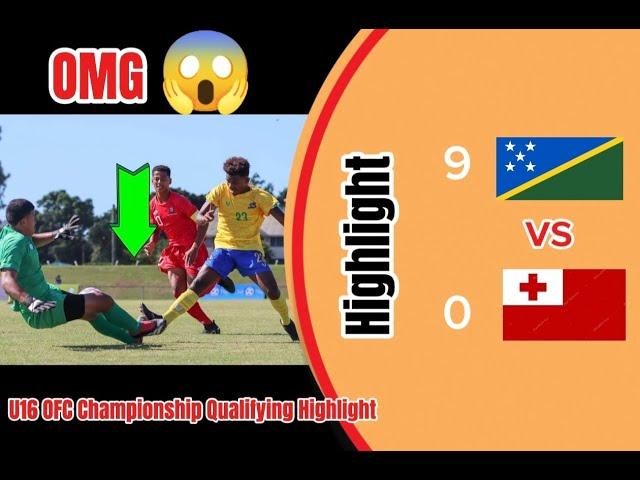 Solomon Island Vs Tonga OFC Championship Qualifying 2024 U16 | SOLOMON ISLAND HIGHLIGHT