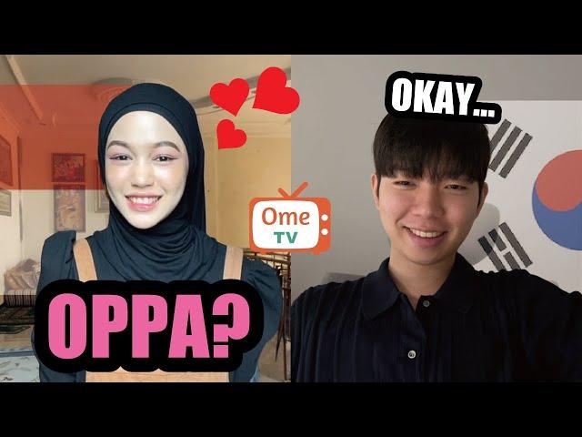 Oppa, I'm going to Korea.. Promise me [OmeTV]