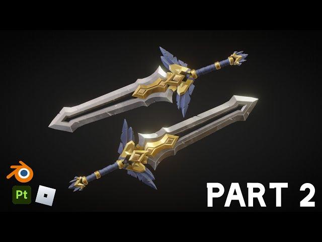 Stylized Sword Modeling Tutorial Part 2 | Roblox & Blender