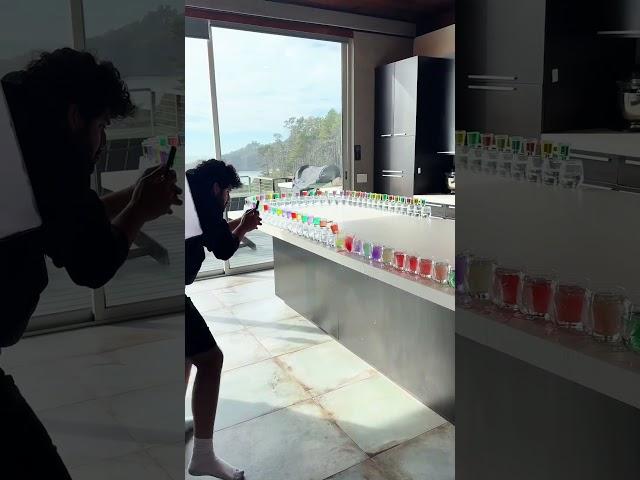 A Behind The Scenes Look Of My Viral Shot Cup Drop Trickshot!