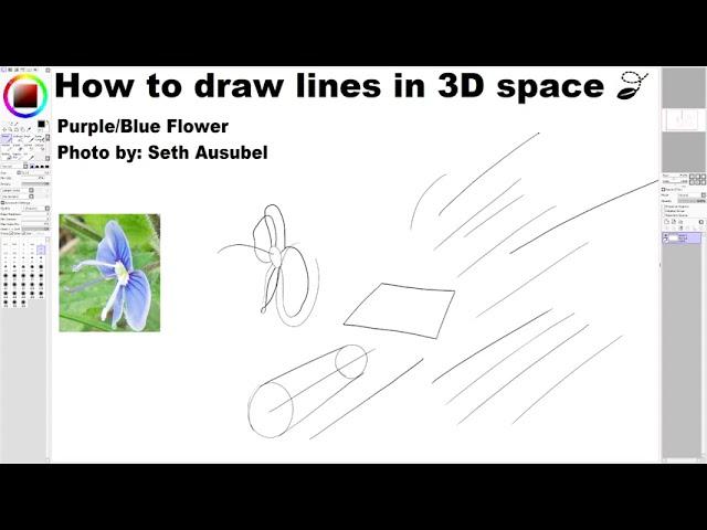 How to draw lines in 3D space 