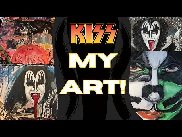 Painting KISS Band Members over the Years