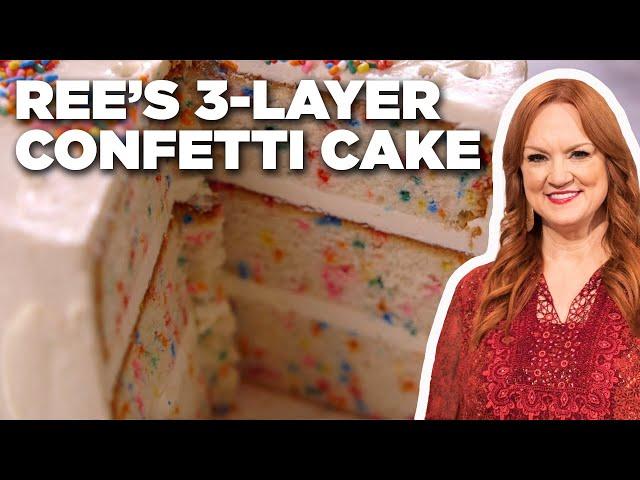 Ree Drummond's Triple Layered Confetti Cake | The Pioneer Woman | Food Network