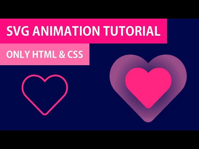 Heart SVG Animation | HTML CSS Hover Animation