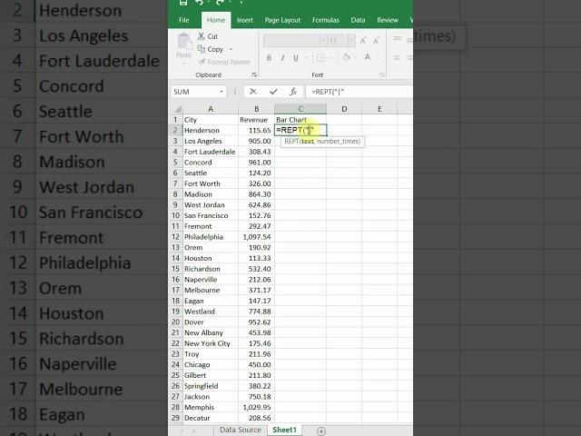 Best Excel Tricks | Create Custom Bars in Excel Table