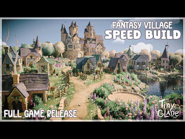 Cozy Fantasy Village | Tiny Glade [Full Release] | Speed Build