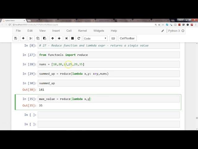 Python 3 Programming Tutorial | #6 Lambda Function and Reduce Function with Aggregation Functions