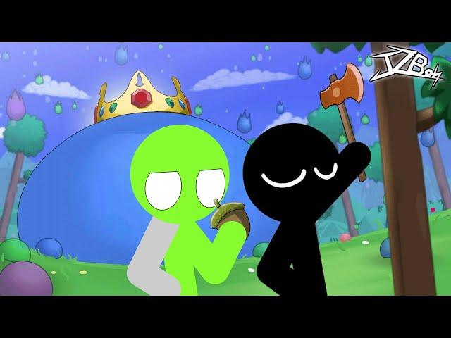 Animation testing and editing (Stickman vs King Slime)