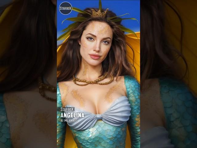  Angelina Jolie as a Mermaid ‍️ | Stunning AI Art! #Shorts #celebrity