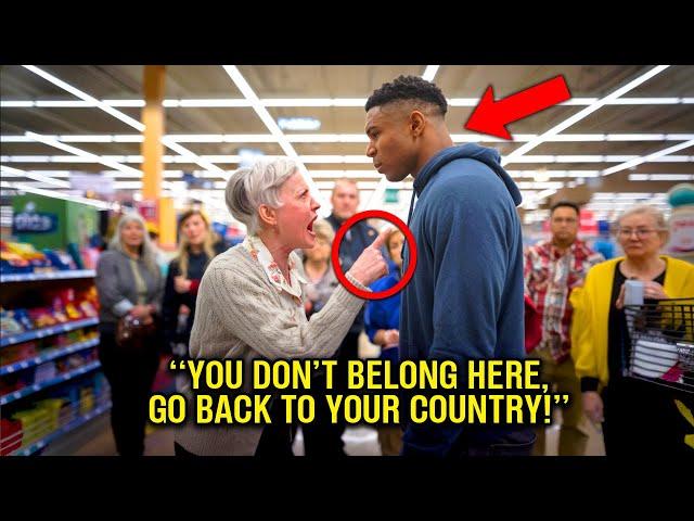 Racist Woman Tells Black Man ‘Go Back to Africa’—His Response Leaves the Crowd Speechless!