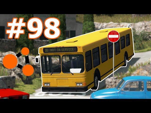 BeamNG.drive (# 98) - DRIVING A BUS ON THE  ITALY WITH  STEERING WHEEL 