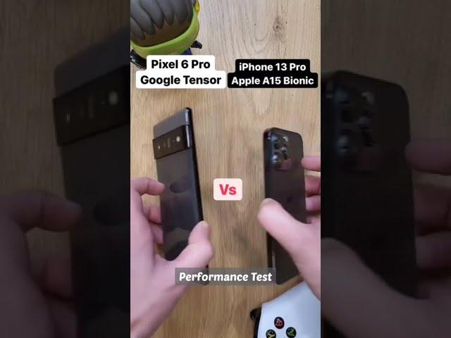 iPhone 13 Pro Vs Google Pixel 6 Pro | Apple A15 Bionic Chip vs Google Tensor | #shorts