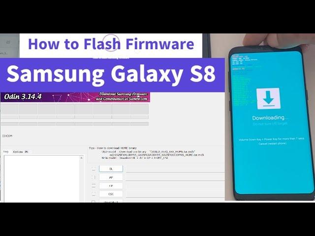 How to flash Samsung Galaxy S8 firmware | Install new stock ROM Android 9 with Odin | Model: SM950F