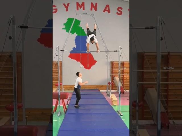 Islam makhachev doing gymnastics 