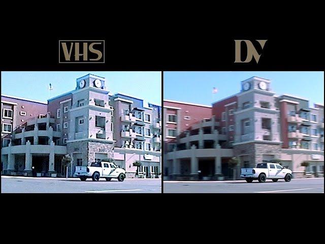 VHS vs. Mini DV camcorder demo and test footage comparison