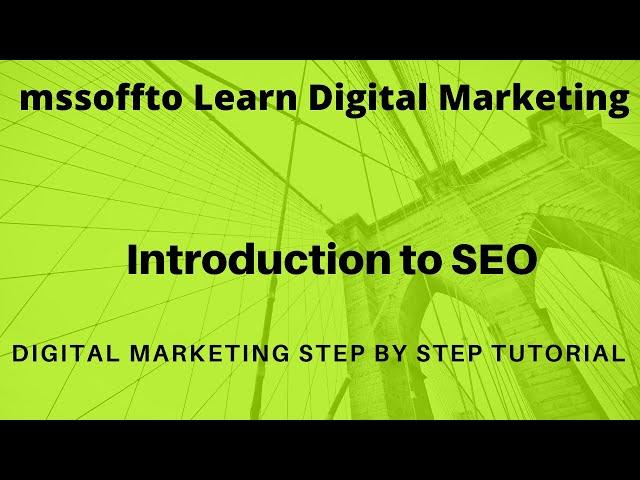 SEO Training in Hindi  Intro SEO Course Tutorial