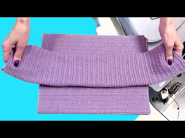 New beanie hat with facemask  How to easily sew from knitwear in 10 minutes DIY