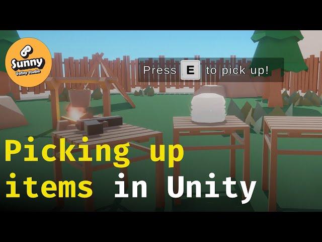 How to Pick up and Place objects in Unity P1