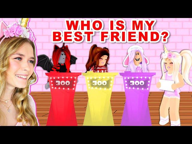 WHO Is REALLY My BEST FRIEND In Adopt Me! (Roblox)