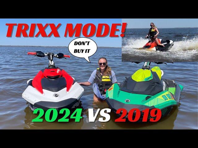 2024 SPARK 1up RIDING & HONEST Review! Is it worth upgrading? 2nd gen SEADOO TRIXX + TRIXX MODE