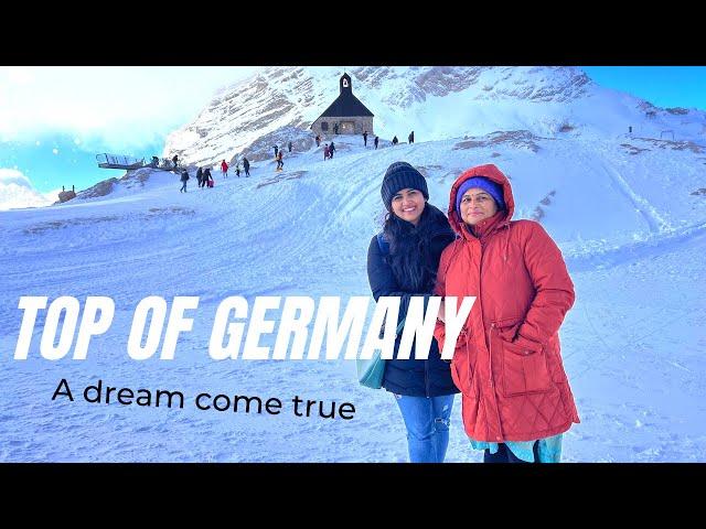 Indian Moms first Snow at Top of Germany ️|Zugspitze Europe |Hindi travel vlog