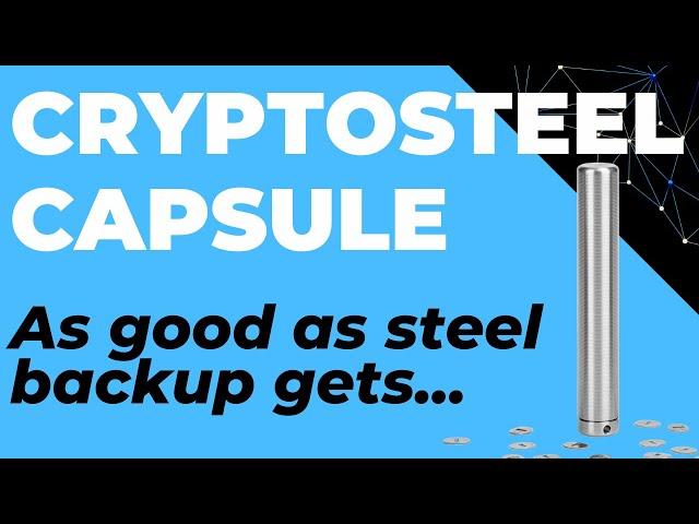 Cryptosteel Capsule (Steel backup for BIP39 Recovery Seed Phrase, Passphrase or any password)