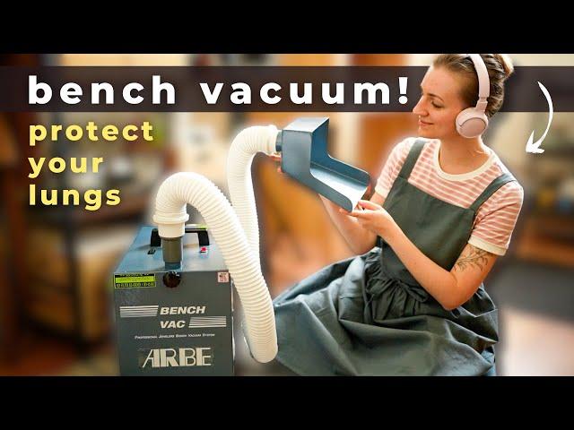 Bench Vacuum for Solder Fumes & Dust! Safe Jeweler's Workshop. Ventilation System for Crafters