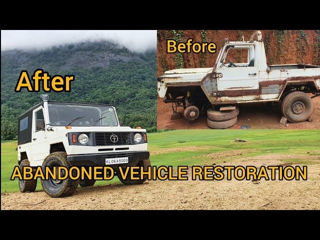 abandoned 4x4 vehicle restoration