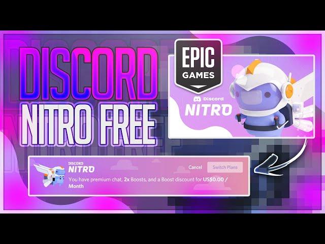 HOW TO GET DISCORD NITRO FOR FREE ON EPIC GAMES TUTORIAL 2021