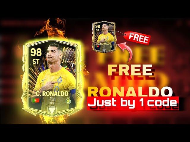 How to get Free Ronaldo 98 OVR in FC Mobile|Fc mobile reedem/Product code to get ronaldo#fcmobile