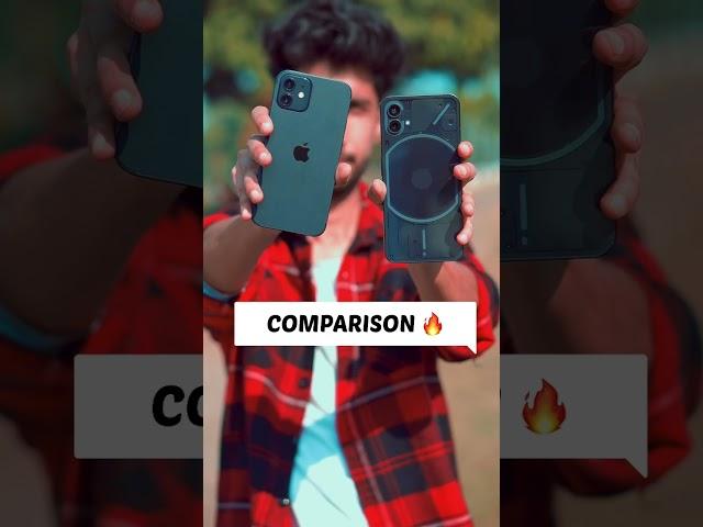 NOTHING PHONE 1 VS iPHONE 12 | CAMERA COMPARISON 