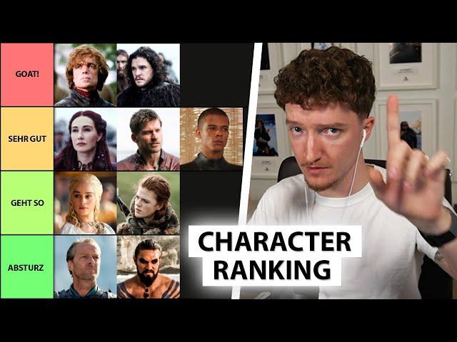 Justin ranked Game of Thrones Charaktere! ️