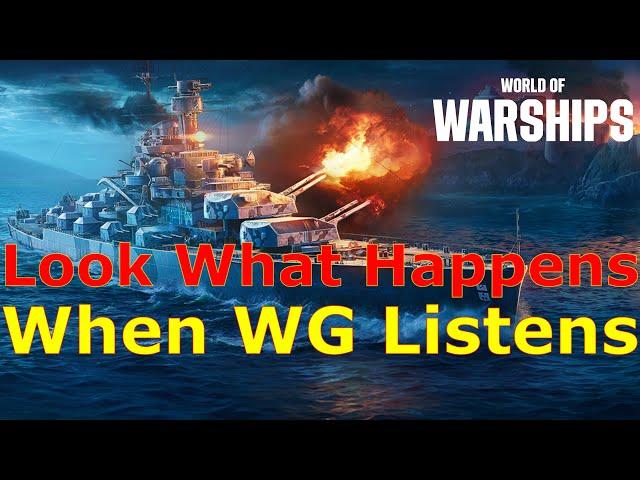 World of Warships- Look At What Happens When WG Listens!!