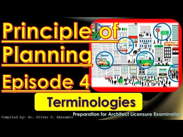 ALE REVIEW - Principle of Planning - EPISODE 4 - URBAN Planning & SITE Planning - Pinoy Architect