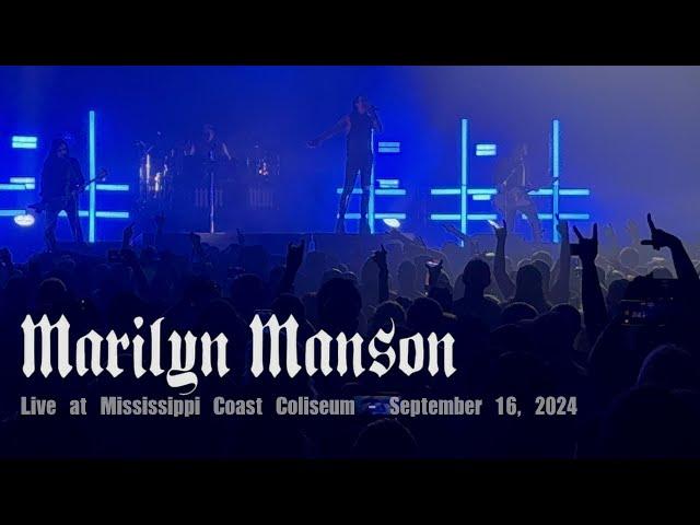 MARILYN MANSON -  Live at Mississippi Coast Coliseum, Biloxi, MS - September 16, 2024  - 4K