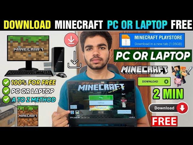  MINECRAFT DOWNLOAD PC | HOW TO DOWNLOAD MINECRAFT FOR FREE ON PC & LAPTOP | MINECRAFT PC INSTALL