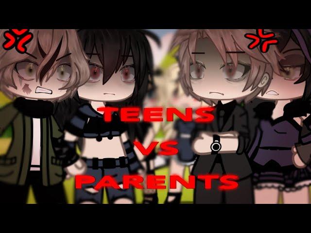 TEENS VS PARENTS||GACHA LIFE SINGING BATTLE