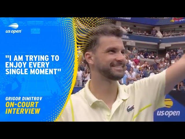 Grigor Dimitrov On-Court Interview | 2024 US Open Round 4