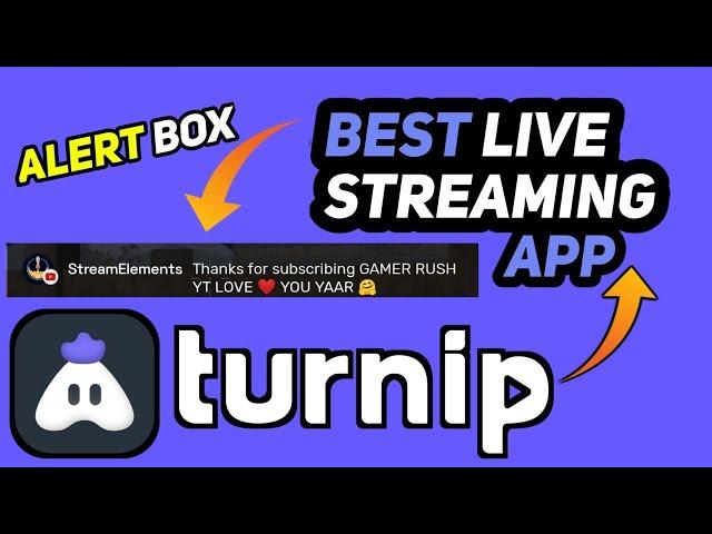 How to add alert box in turnip app | turnip livestream me subscriber alert kaise add karen