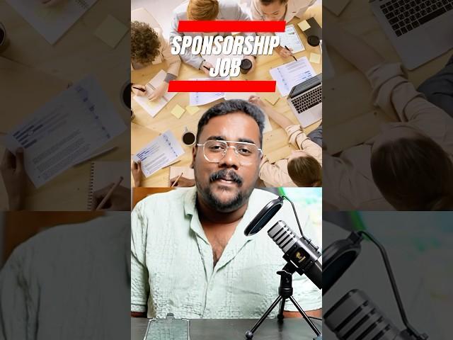 Get your sponsorship job now.. watch the full podcast  #ukmalayalam