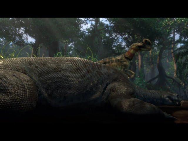 camp cretaceous 5:"Nothosaurus vs dilophosaurus"