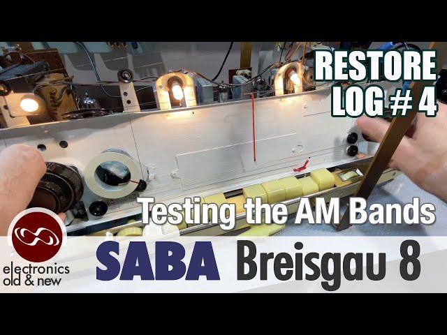 SABA Breisgau 8 pt. 4. Testing the AM Bands - Longwave, Mediumwave and Shortwave.
