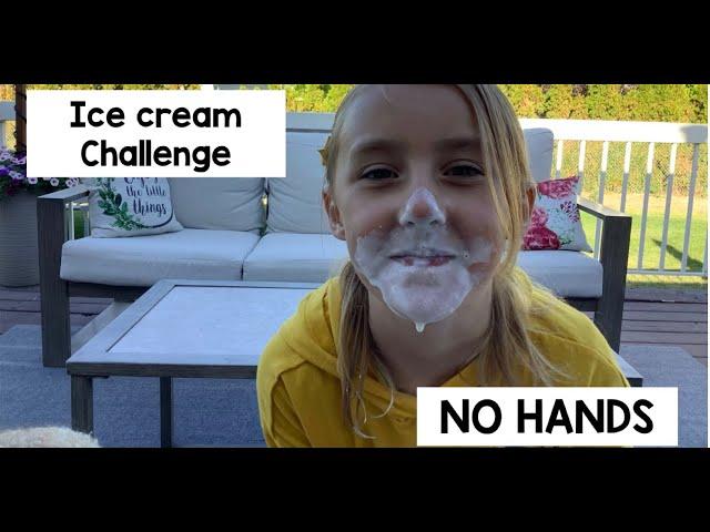 Ice Cream Challenge NO HANDS