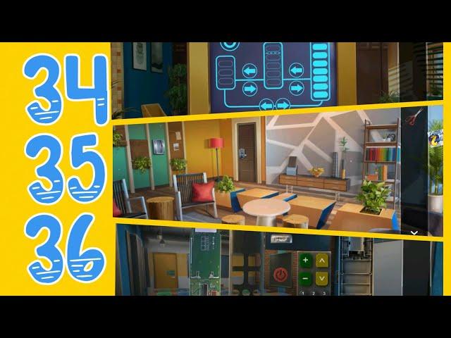 100 DOORS: Escape From Work Level 34, 35, 36 Walkthrough and Solution,