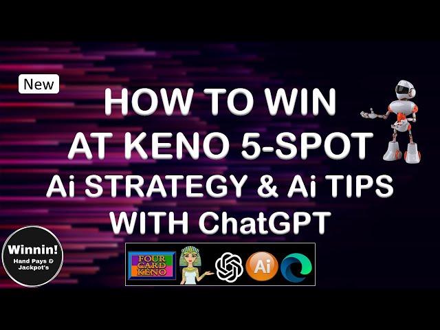 HOW TO WIN AT KENO 5-SPOT AI STRATEGY & AI TIPS #shorts #keno #multi-card #casino  #kenojackpot #ai