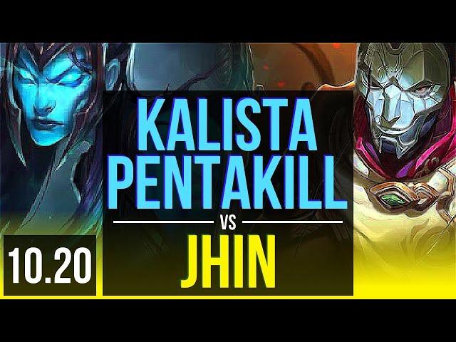 KALISTA & Taric vs JHIN & Alistar (ADC) | Pentakill, KDA 11/1/3, Godlike | KR Master | v10.20