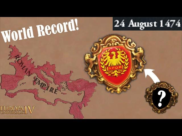 This is how I Restored the Roman Empire in just 29 Years!  [WR - 1.37.4]   SPQR  #eu4