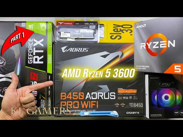 AMD Ryzen 5 3600 GIGABYTE B450 AORUS PRO WiFi RTX 2060 Gaming X Mirage 360 Nimitz TR8000 part 1