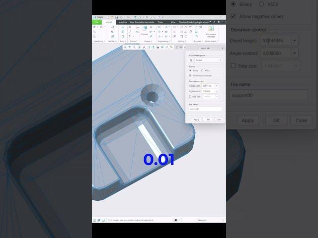 Smoothing stl file - PTC - creo